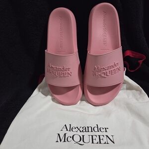 Alexander McQueen Pink Slides